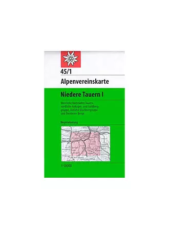 ALPENVEREIN | Wanderkarte Niedere Tauern 1 Maßstab: 1:50.000 | 
